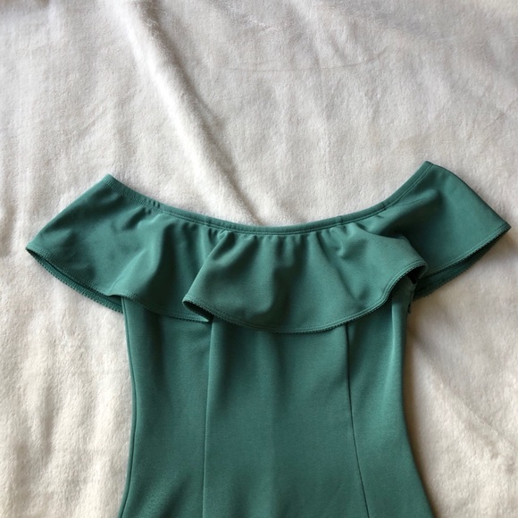 Capulet Eva Off-the-Shoulder Green Mini Dress - Picture 3 of 5